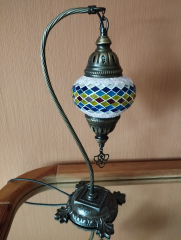 Tischlampe Schwan Aylin, 2er, rosa bunt