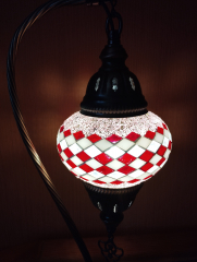 Tischlampe Schwan Aylin, 2er, rosa rot