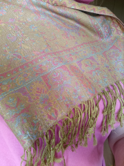 Pashmina Schal/Schultertuch oliv