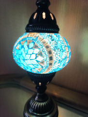 Tischlampe Morgenland, 2er, türkis