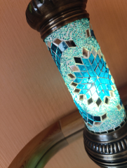 Mosaiksäule, petrol